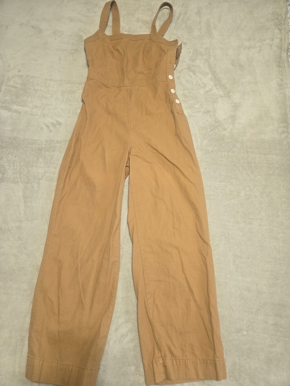 Gap Apron Jumpsuit Button Side Womens Size 4T (30x29) Ruffled Back - Picture 2 of 9